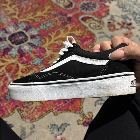 Vans Old Skool Black and White Sneakers - Picture 6 of 13